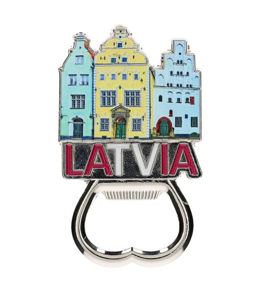 Ledusskapja magnēts atvērējs Latvija Trīs brāļi